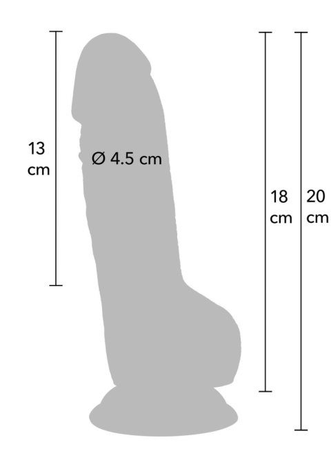 Realistic Dildo PVC 18 cm Realistic Dildo PVC 18 cm