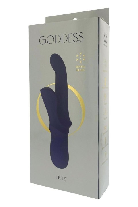 GODDESS IRIS DUO VIBRATOR WITH SLIDING BEAD GODDESS IRIS DUO VIBRATOR WITH SLIDING BEAD