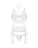 Premisis White otwarty komplet 3-częściowy S/M Premisis White otwarty komplet 3-częściowy S/M