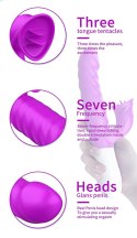 Wibrator-Silicon, Vibrator 7 Function and Heating Mode, PURPLE Wibrator-Silicon, Vibrator 7 Function and Heating Mode, PURPLE