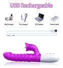 Wibrator-Silicon, Vibrator 7 Function and Heating Mode, PURPLE Wibrator-Silicon, Vibrator 7 Function and Heating Mode, PURPLE