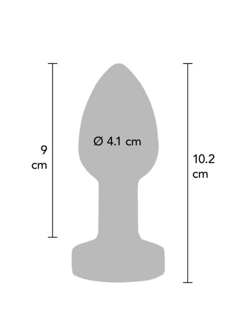 Buttplug Vibr. Large Silver Buttplug Vibr. Large Silver