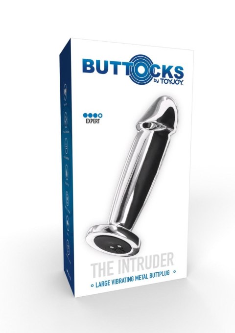 Buttplug Vibr. Penis Silver Buttplug Vibr. Penis Silver