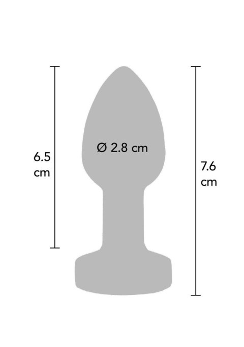 Buttplug Vibr. Small Silver Buttplug Vibr. Small Silver