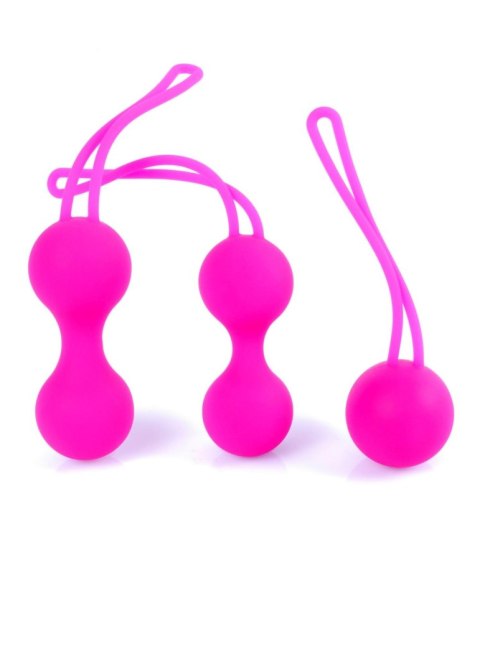 Kulki-Silicone Kegal Balls Set - Pink Kulki-Silicone Kegal Balls Set - Pink