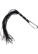 Long Studded Flogger Whip Black