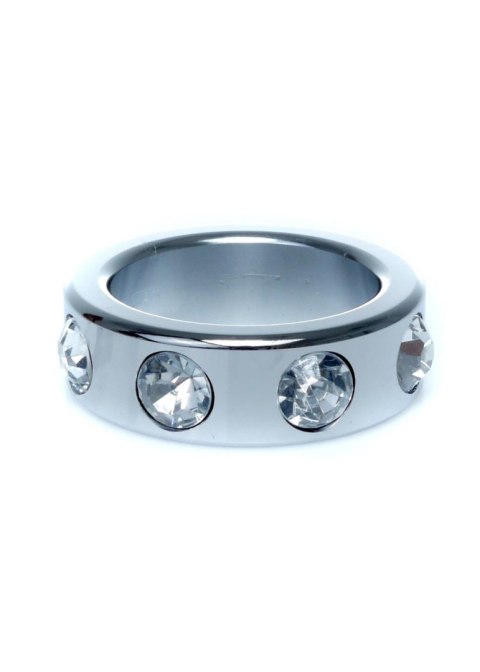 Pierścień-Metal Cock Ring with Cristal Diamonds Small Pierścień-Metal Cock Ring with Cristal Diamonds Small