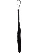 Short Studded Flogger Whip Black