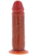 Silicone Foreskin Dong 19 cm Caramel skin tone