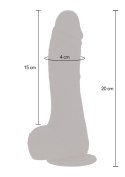Up&Down Rotating Vibr Dildo Light skin tone