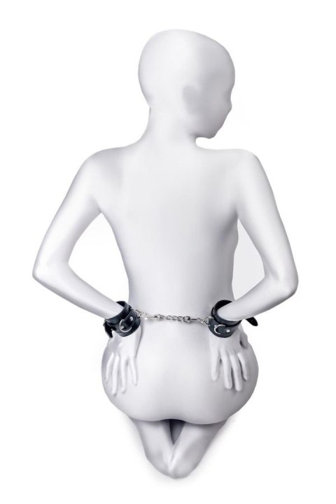 Anonymo handcuffs, PU leather, black Anonymo handcuffs, PU leather, black