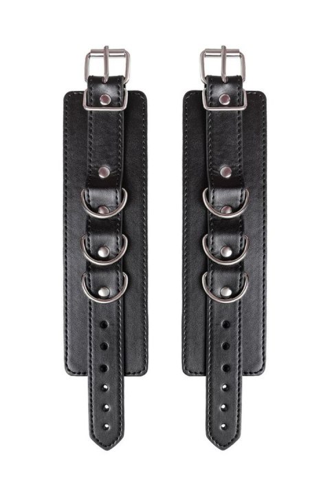 Anonymo handcuffs, PU leather, black Anonymo handcuffs, PU leather, black