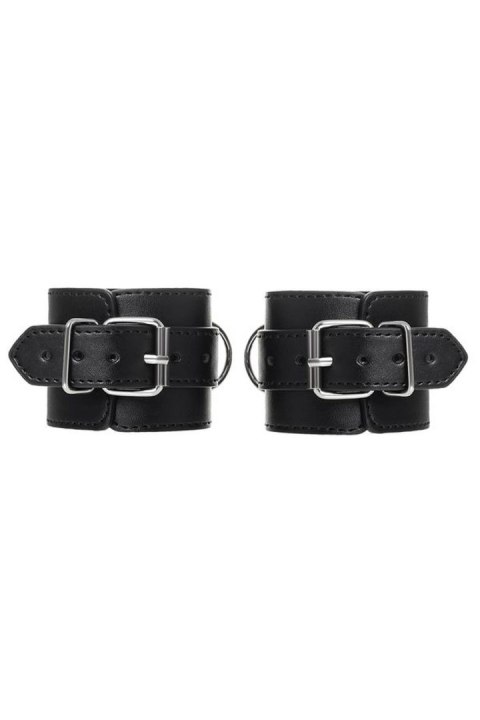 Anonymo handcuffs, PU leather, black Anonymo handcuffs, PU leather, black