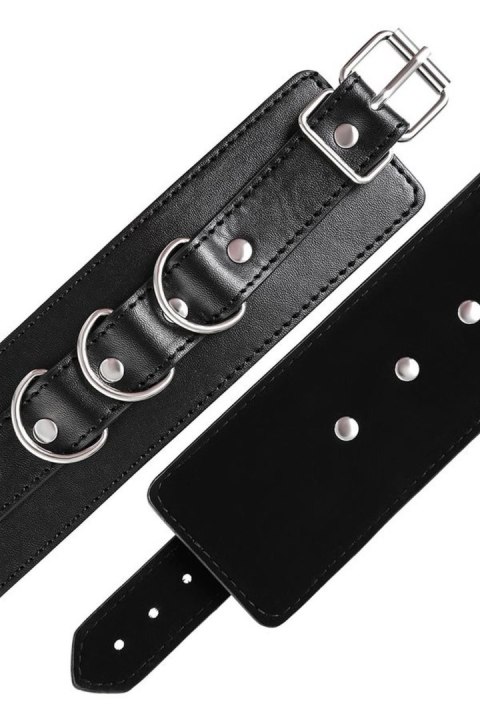Anonymo handcuffs, PU leather, black Anonymo handcuffs, PU leather, black