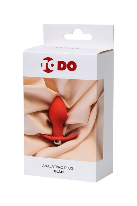 ToDo Glam Red Anal Vibro Plug ToDo Glam Red Anal Vibro Plug