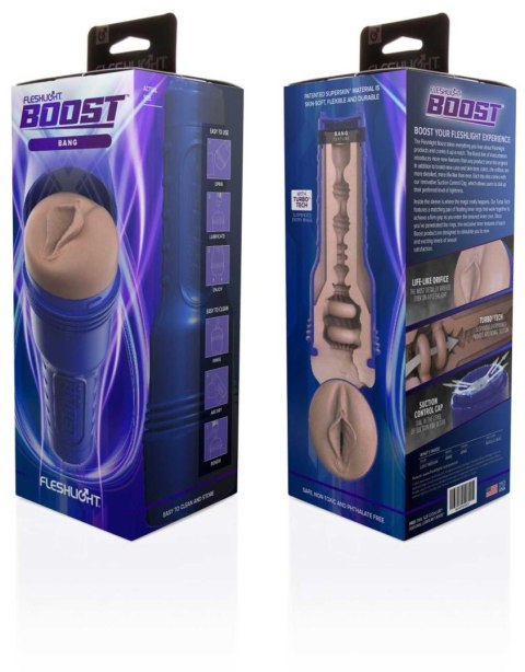 Fleshlight - Boost Bang Light Medium Flesh Fleshlight - Boost Bang Light Medium Flesh