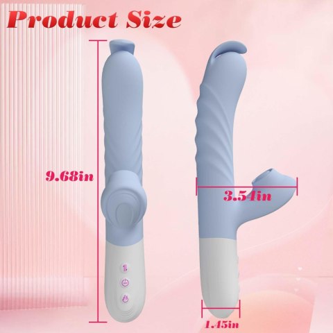 Silicone Vibrator 7 Powerful Modes - 
Flapping and 7 Thrusting
Heating