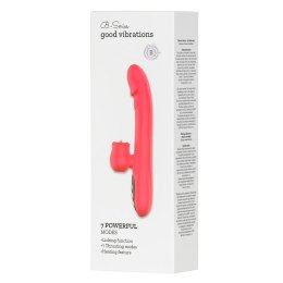 Silicone Vibrator 7 Powerful Modes - 
Licking, 7 Thrusting
Heating, Red