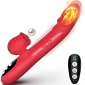 Silicone Vibrator 7 Powerful Modes - 
Licking, 7 Thrusting
Heating, Red