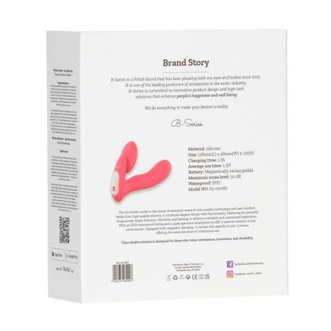 Silicone vibrator 3 speeds, 6 frequencies,
Finger function,
Heating + APP control