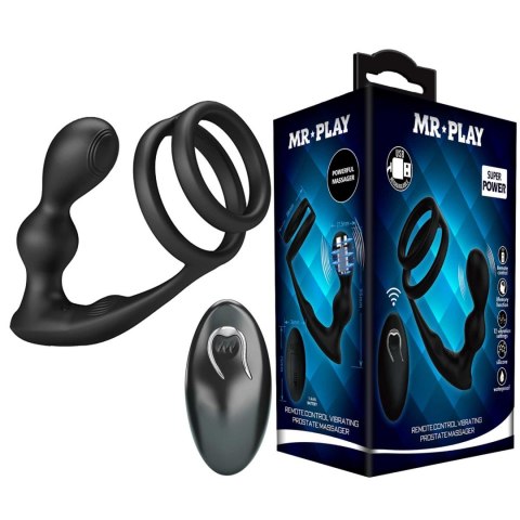 MR PLAY - VIBRATING ANAL PLUG with RING - Remote Control 12 functions MR PLAY - VIBRATING ANAL PLUG with RING - Remote Control 12 functions