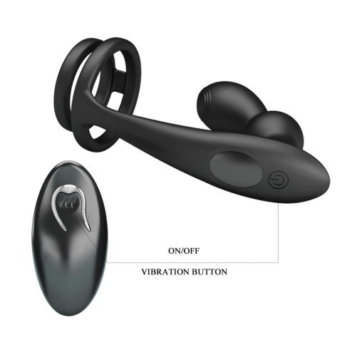 MR PLAY - VIBRATING ANAL PLUG with RING - Remote Control 12 functions MR PLAY - VIBRATING ANAL PLUG with RING - Remote Control 12 functions