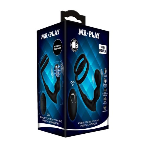 MR PLAY - VIBRATING ANAL PLUG with RING - Remote Control 12 functions MR PLAY - VIBRATING ANAL PLUG with RING - Remote Control 12 functions