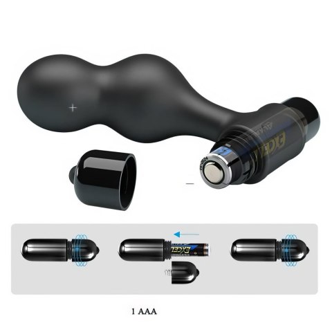 Mr. Play Silicone Anal Plug, 10 functions of vibration Black Mr. Play Silicone Anal Plug, 10 functions of vibration Black
