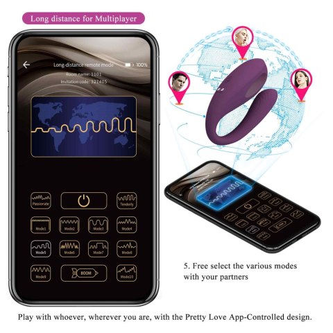 PRETTY LOVE - Aari, 10 vibration functions Mobile APP Long-distance Control 10 thumping functions PRETTY LOVE - Aari, 10 vibration functions Mobile APP Long-distance Control 10 thumping functions