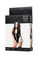 Wetlook body Stacy - black XL