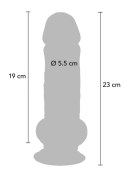 Deluxe Dual Density Thick Dildo TPE 23 cm Deluxe Dual Density Thick Dildo TPE 23 cm