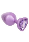 Diamond Heart Plug Large Purple