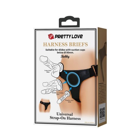 PRETTY LOVE - HARNESS BRIEFS- Bobby, Universal Strap-On Harness PRETTY LOVE - HARNESS BRIEFS- Bobby, Universal Strap-On Harness