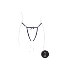 Aime - Brief with Open Crotch and Buttock, Adjustable Slider and Golden Details - One Size