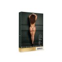 Aime - Brief with Open Crotch and Buttock, Adjustable Slider and Golden Details - Plus Size