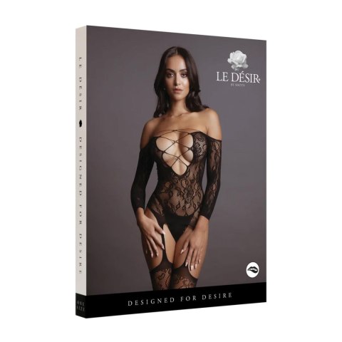 Criss Cross Neck Bodystocking - One Size Criss Cross Neck Bodystocking - One Size