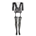 Criss Cross Neck Bodystocking - One Size Criss Cross Neck Bodystocking - One Size