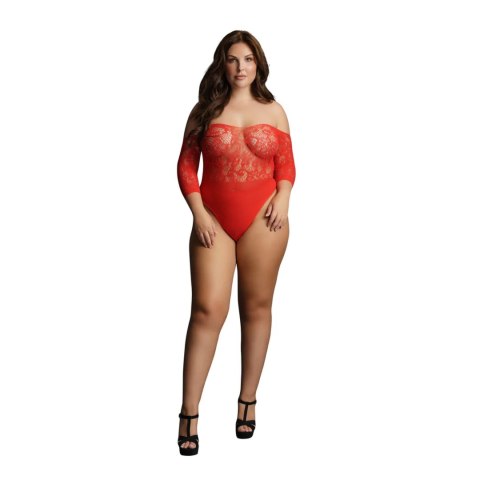 Crotchless Rhinestone Teddy - Plus Size Crotchless Rhinestone Teddy - Plus Size