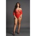 Crotchless Rhinestone Teddy - Plus Size Crotchless Rhinestone Teddy - Plus Size