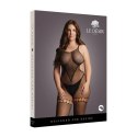 Duo Net High Neck Bodystocking - Plus Size