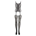Fishnet and Lace Bodystocking - One Size