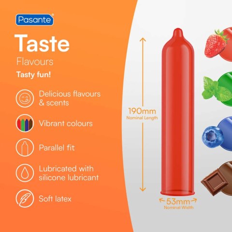 Pasante Flavours/Taste Condoms 3 psc Pasante Flavours/Taste Condoms 3 psc