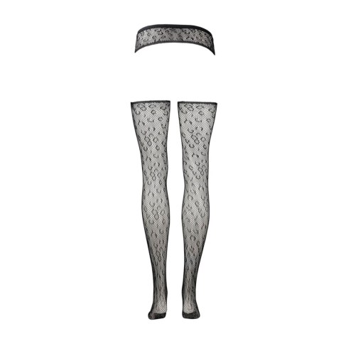 Suspender Leopard Pantyhose - One Size