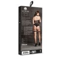 Ananke XII - Three Piece with Choker, Bandeau Top and Pantie with Garters - One Size Ananke XII - Three Piece with Choker, Bandeau Top and Pantie with Garters - One Size