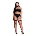 Ananke XII - Three Piece with Choker, Bandeau Top and Pantie with Garters - Plus Size Ananke XII - Three Piece with Choker, Bandeau Top and Pantie with Garters - Plus Size