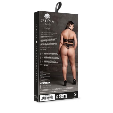 Carpo XLVI - Two Piece with Turtleneck, Crop Top and Pantie - Plus Size Carpo XLVI - Two Piece with Turtleneck, Crop Top and Pantie - Plus Size