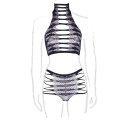 Carpo XLVI - Two Piece with Turtleneck, Crop Top and Pantie - Plus Size Carpo XLVI - Two Piece with Turtleneck, Crop Top and Pantie - Plus Size