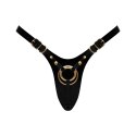 LEATHERETTE HARNESS FABULOUS - ONE SIZE - BLACK GLOSSY LEATHERETTE HARNESS FABULOUS - ONE SIZE - BLACK GLOSSY