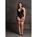 Metis XVI - Body with Garters and Crossed Neckline - Plus Size