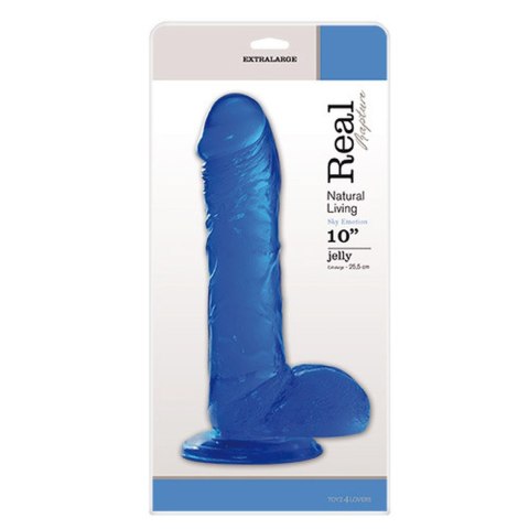 Dildo-FALLO JELLY REAL RAPTURE BLUE 10" Dildo-FALLO JELLY REAL RAPTURE BLUE 10"